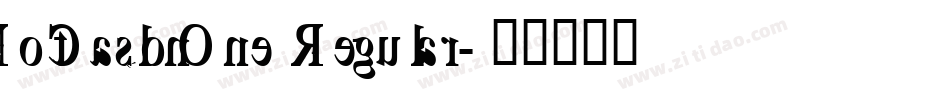 NotCaslonOne Regular字体转换